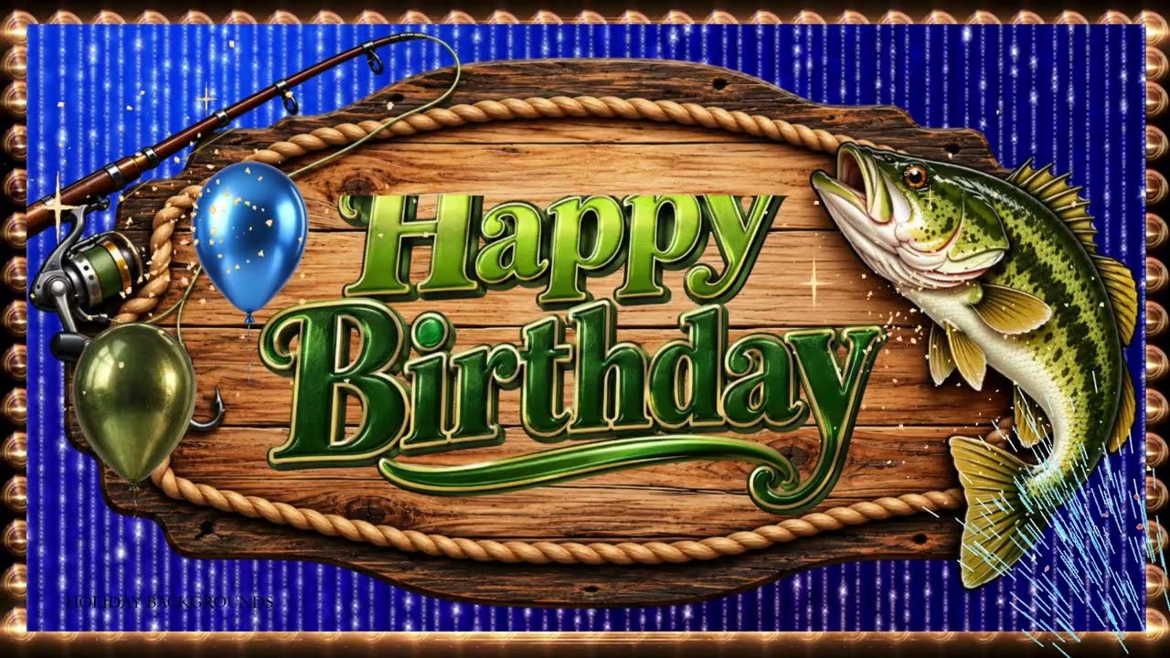 HAPPY BIRTHDAY BACKGROUND | BIRTHDAY PARTY FOR THE FISHERMAN