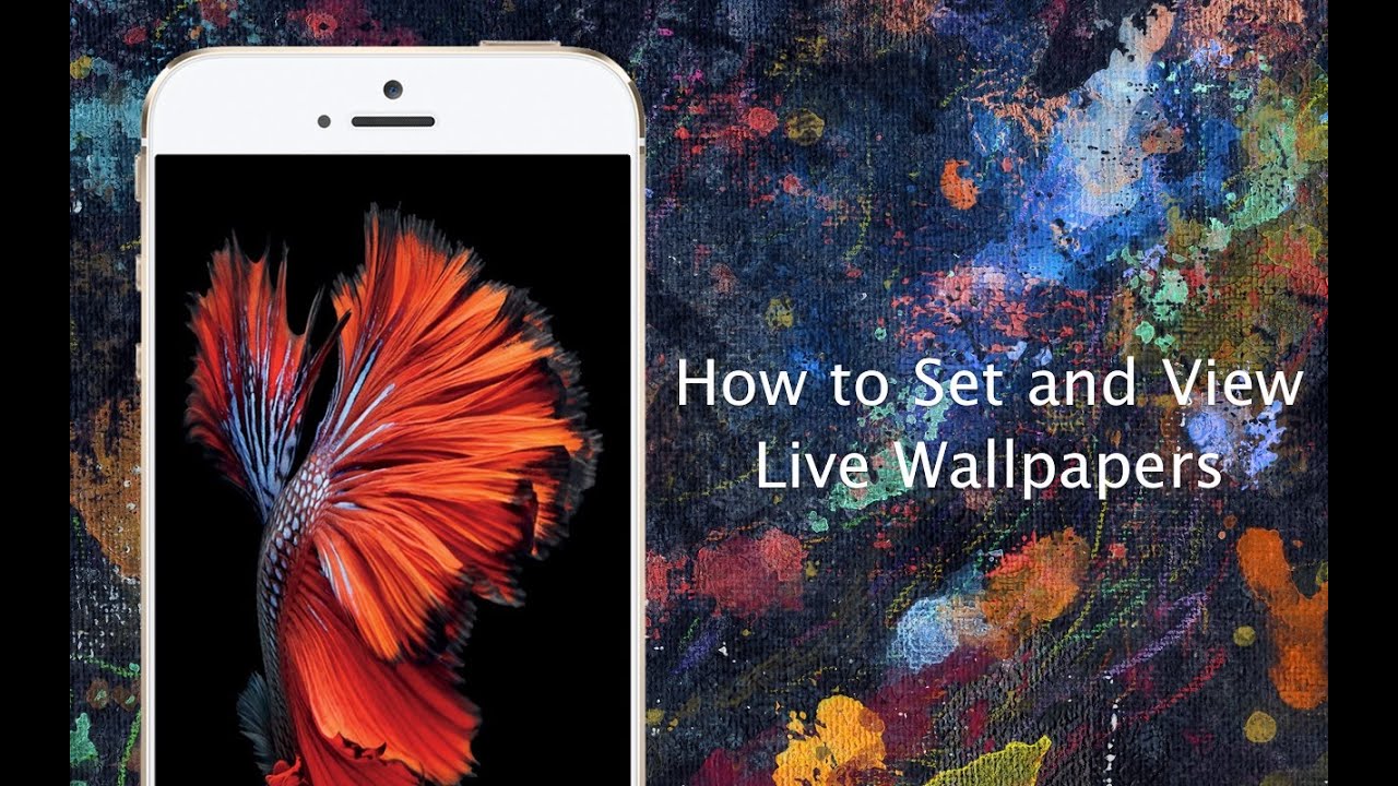 How To Set Live Wallpapers On Iphone 6s And Iphone 6s Plus Iphone Hacks Youtube