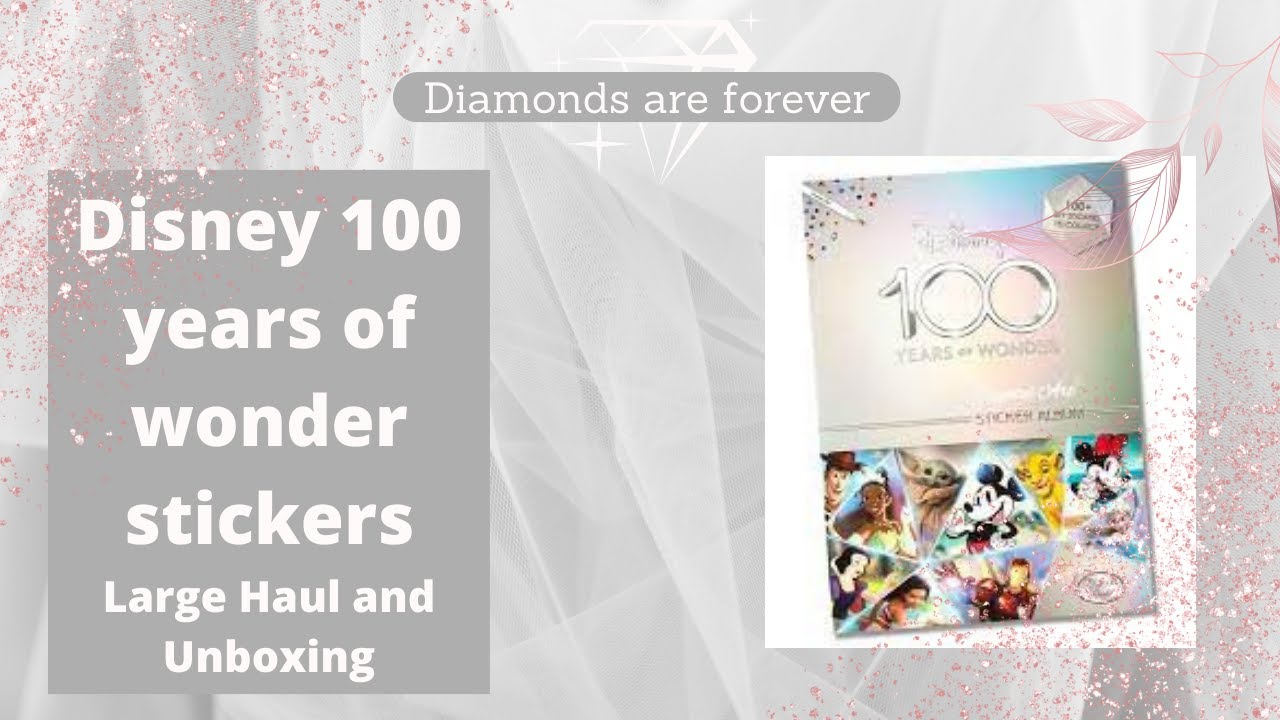 Unboxing the Disney 100 Years of Wonder Crystal Art Sticker Book