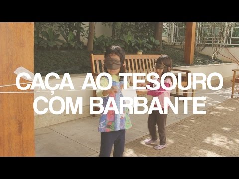 Como brincar de caça ao tesouro com barbante