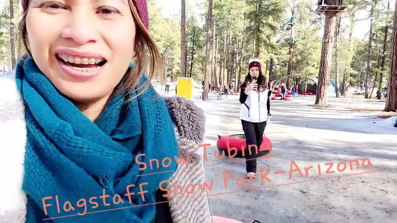 Snow Tubing w/ Friends in Flagstaff Snow Park, Arizona | Is Flagstaff the snowiest city? (Valentus)