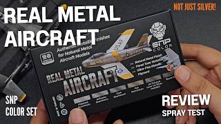 REAL METAL AIRCRAFT Paint Set Review   Spray Test | SNP Box Set