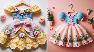 . 🩷 Beautiful 🩷 Crochet Dress Designs For Kids .