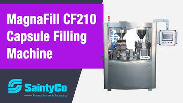 MagnaFill CF210 Automatic Capsule Filler+C&C100CS Vertical Capsule Polisher-SaintyCo