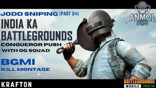 JODD SNIPING (Part 04) || BGMI KILL MONTAGE ||CONQUEROR PUSH