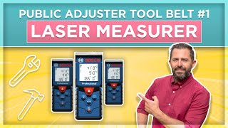 Public Adjuster Tool Belt #1 -  BOSCH Blaze Pro 165' Laser Distance Measure GLM165-40 👉Review 👈