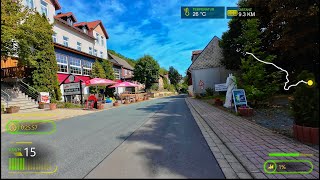 30 Min Indoor Cycling | Rappbode Reservoir Loop, Harz Germany | Part 4 of 4 | 4K POV Cycling Tour