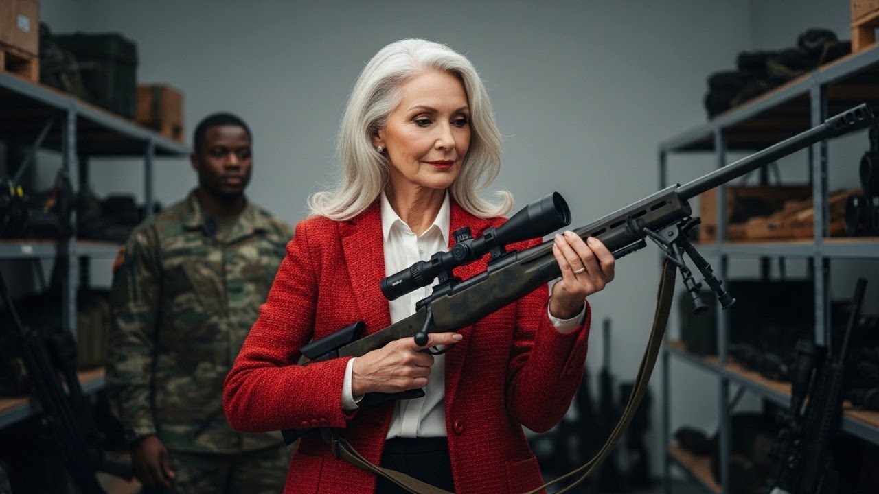 Generał zatrzymał się, widząc przypinkę legendarnej jednostki snajperów przy karabinie M82 .50