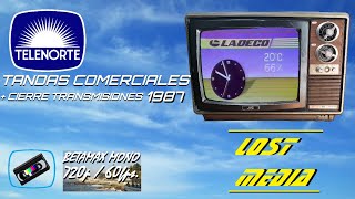 Tandas Comerciales Telenorte Antofagasta Cierre De Transmisiones - 1987