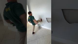 Full drywall removal by Bax Demolition Group. Quick, Clean and Professional 🙌