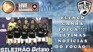 LIVE ALVINEGRA RAIZ JOGADORES TERÃO FOLGA/ ÚLTIMAS NOTÍCIAS DO GLORIOSO!!