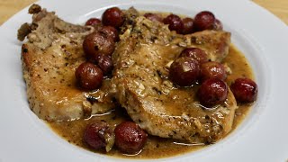 Pork Chops and Grapes with Michael&#39;s Home Cooking