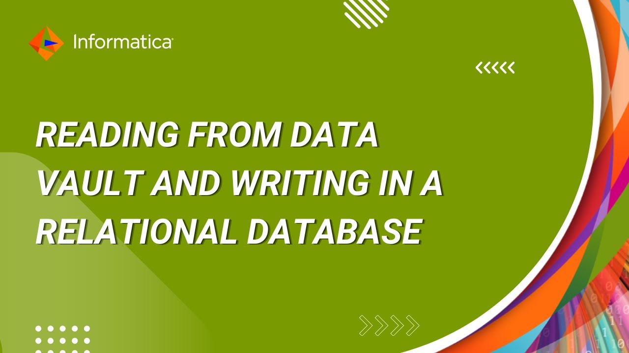 How to read from Data Vault and write in a Relational Database