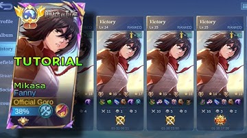 FANNY TUTORIAL NEW META BEST  BUILD & EMBLEM FOR FANNY 2024!! - (Must try)