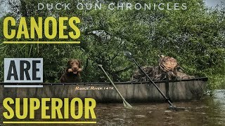 Duck Hunting  from a Canoe 101 -  Plus Solo Tips, dogs tips and hunting tips!