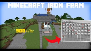 iron farm in MINECRAFT !! 300+ I 1.20+ I