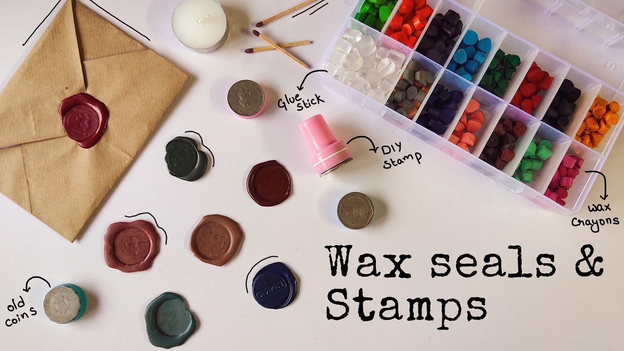 How to make wax seals using a glue gun (wax rods), Beginner, Wax Stamp  School #3.4