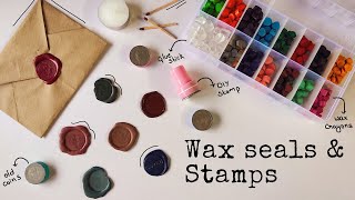 DIY Wax seal and stamp I Easy tutorial using crayons and coins I Luna Joy