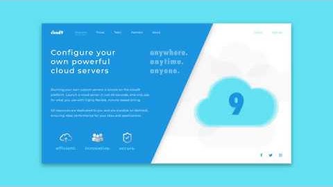 Web Design Speed Art #1 - Adobe XD - Cloud9