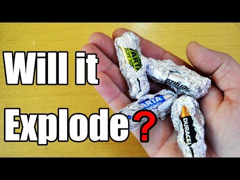 Will It Explode? Battery Wrapped In Foil?