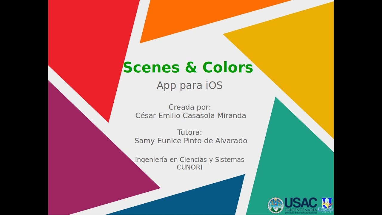 Scenes & Colors iOS App YouTube
