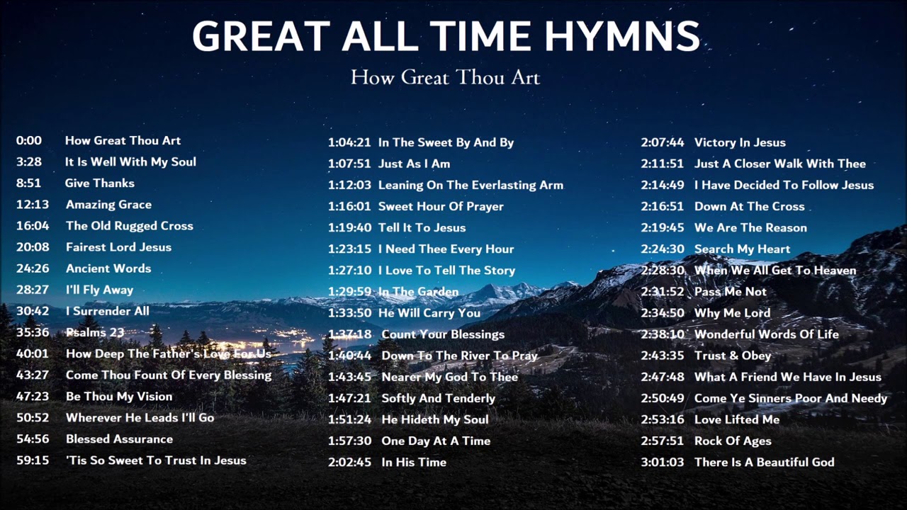 🎵 24/7 Hymns with On-Screen Lyrics (Live Stream with Lyrics) - The Joslin Grove Choral Society