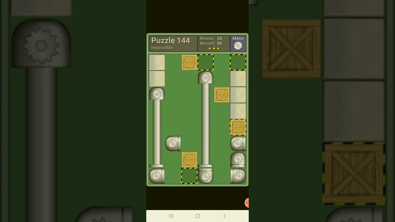 PUSHING MACHINE -- IMPOSSIBLE Puzzle 144 -- [56 moves] -- by qr637