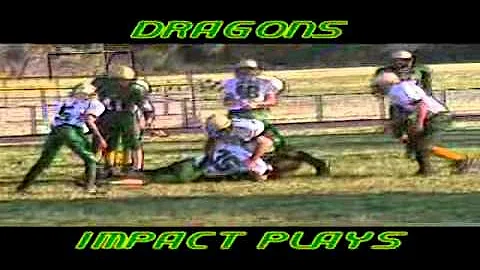 8TH GRADE DRAGONS- HUGE HIT Jared Patton # 35