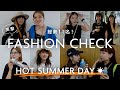 【突撃ファッションチェック】総勢11名!猛暑日のアパレル本社スタッフの出社服check✓暑さや日よけ対策の裏側も♡