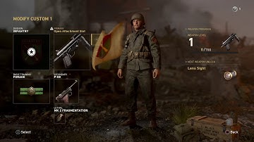 Call of Duty WW2 Private Beta Create a class