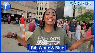 July 4, 2023 in Akron Ohio (The Rib White & Blue Festival)