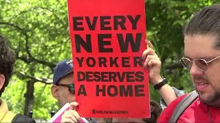 Protest at City Hall calls to end sudden homeless encampment sweeps