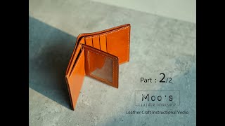 how to Handmade a short wallet ,part 2/2 moos workshop #diy #handmade #craft #minecraft