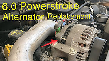 6.0 Powerstroke alternator removal (fast and simple)