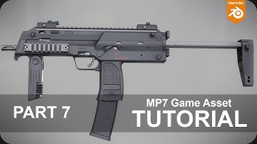 Blender MP7 Game Asset Tutorial Part 7 | Reciever 1