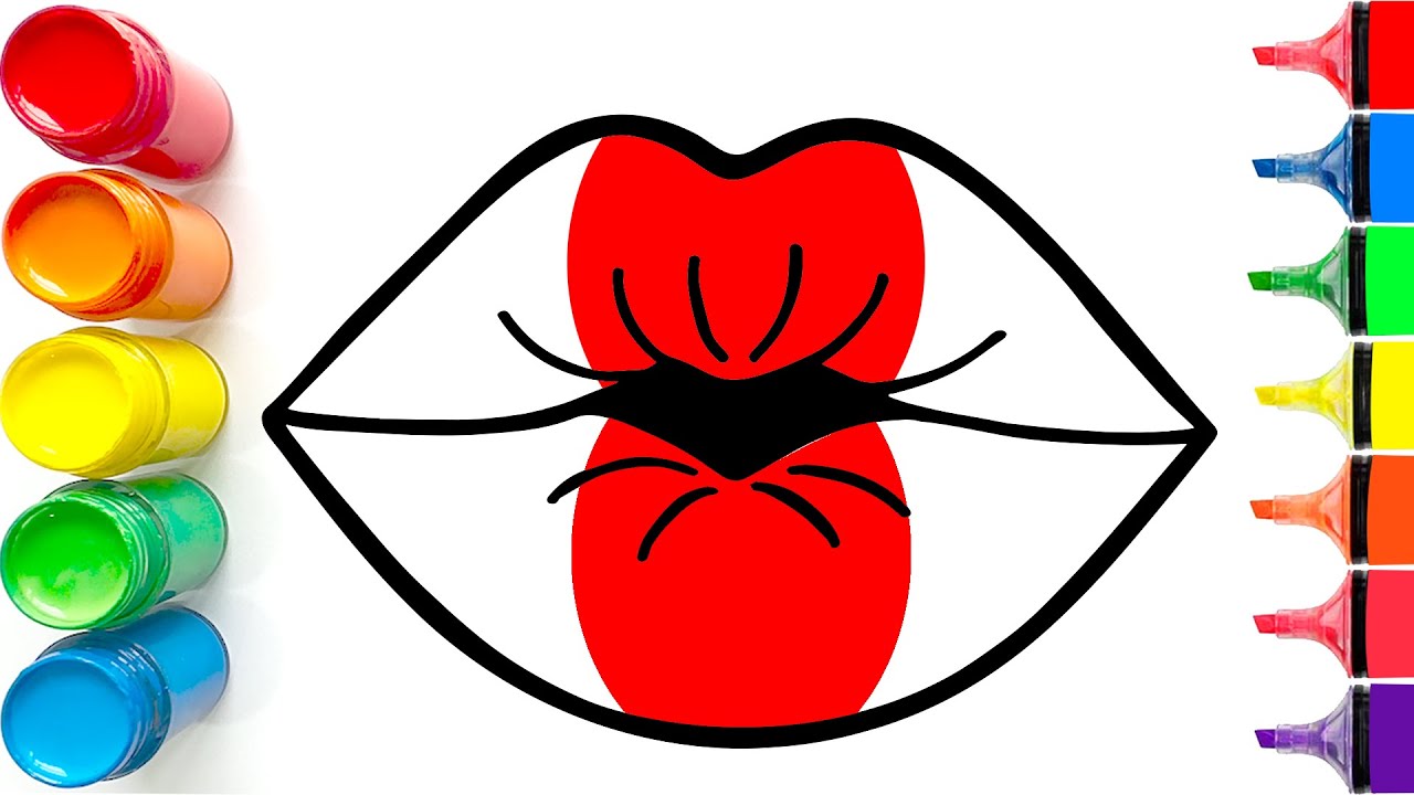 How to Draw Vibrant Lips | Easy Step by Step Tutorial