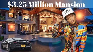 Bruno Marss House Tour 2019 inside And Outside  Bruno Marss Cars Collection 2019