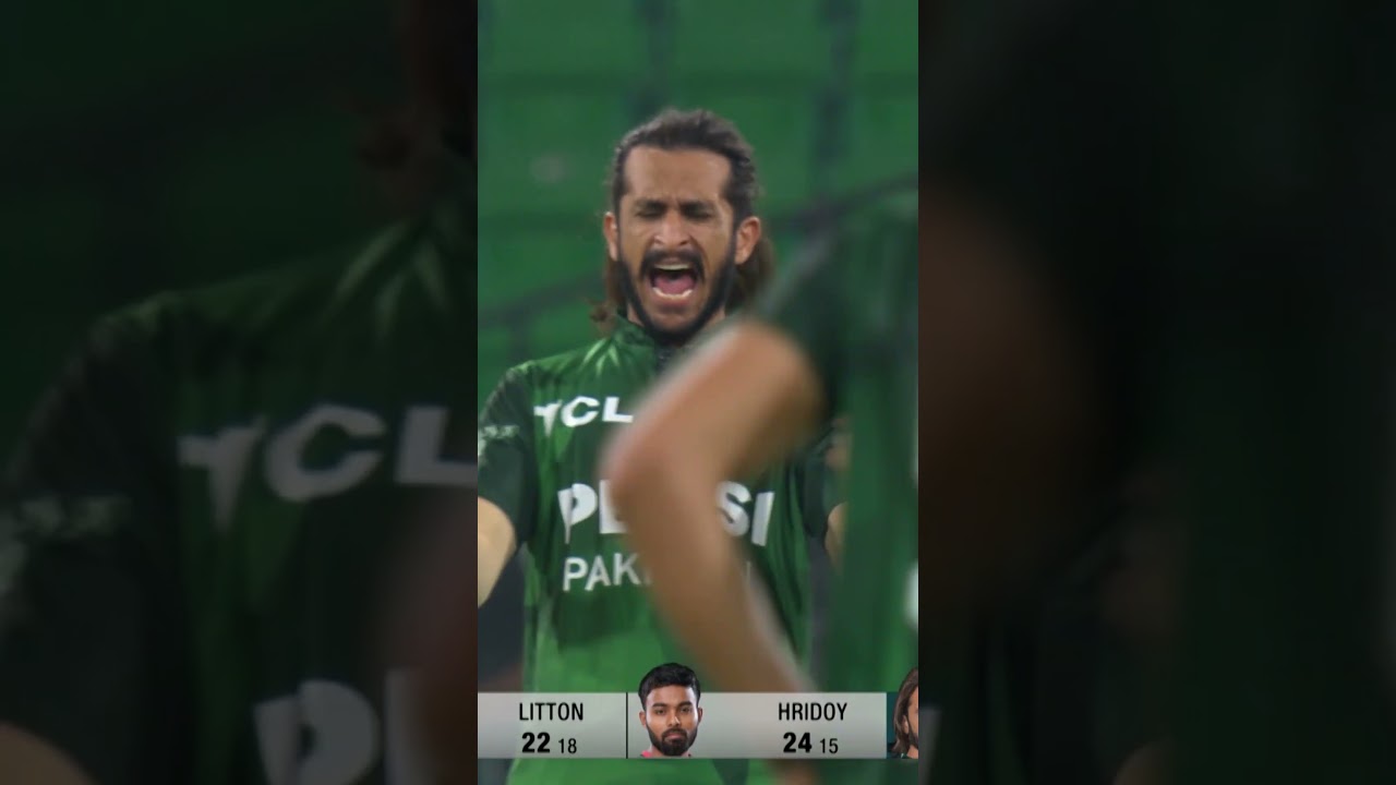 Clean bowled Litton Das! Hasan Ali knocks over the stumps 🙌💪 