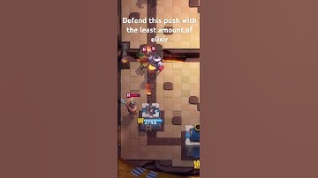 Defend this push with the least amount of elixir #clashroyale