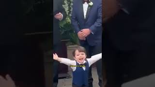 The Moment a Toddler realizes the Bride is His Mom #shorts, #youtubeshorts, #shortvideo, #ytshorts