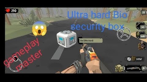 The walking zombie 2"Ultra hard Bio security box"open