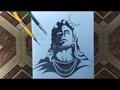 Easy Sketch of Lord Shiva || Lord Shiva Pencil Drawing || Bholenath drawing  Easy step by step - YouTube
