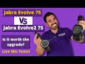 Jabra Evolve 75 vs Jabra Evolve2 75 - Is It Worth the Upgrade? - Live Mic Tests!