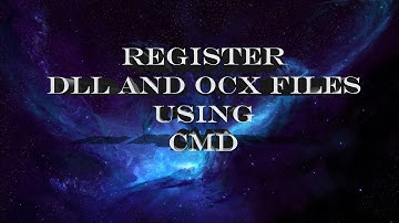 How to Register DLL and OCX file Using CMD