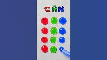 할수있다 colormixing waterdropart #alphabet #brainrot