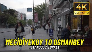 İstanbul Turkiye Mecidiyekoy to Osmanbey Walking Tour [4K Ultra HD/60fps] by D Walking Man 822 views 1 month ago 19 minutes