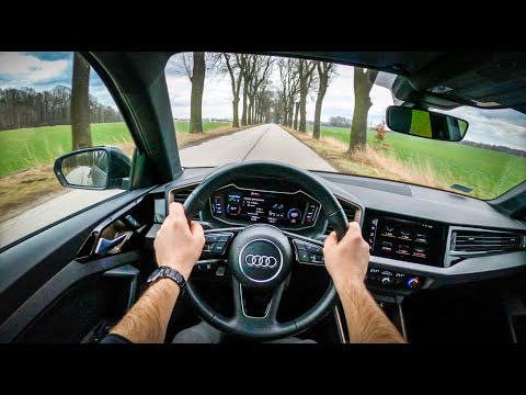 Audi A1 Sportback | 4K POV Test Drive #433 Joe Black