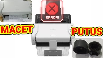 KARET ROLLER SCANNER ADS 2200 PUTUS ??? NO PROBLEM ||| IKUTI CARA INI !!!