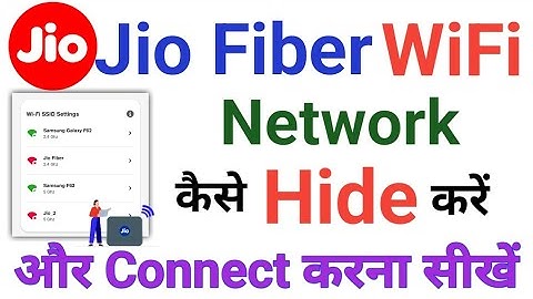 How To Hide Jio Fiber Wifi Network And Connect Hide WiFi Network || Jio Fiber Hide Wifi Connect
