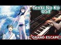 Weathering With You (Tenki No Ko) OST - GRAND ESCAPE (Piano & Orchestral Cover)